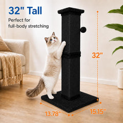 AGYM cat scratching post close-up showing the textured sisal scratching panels.