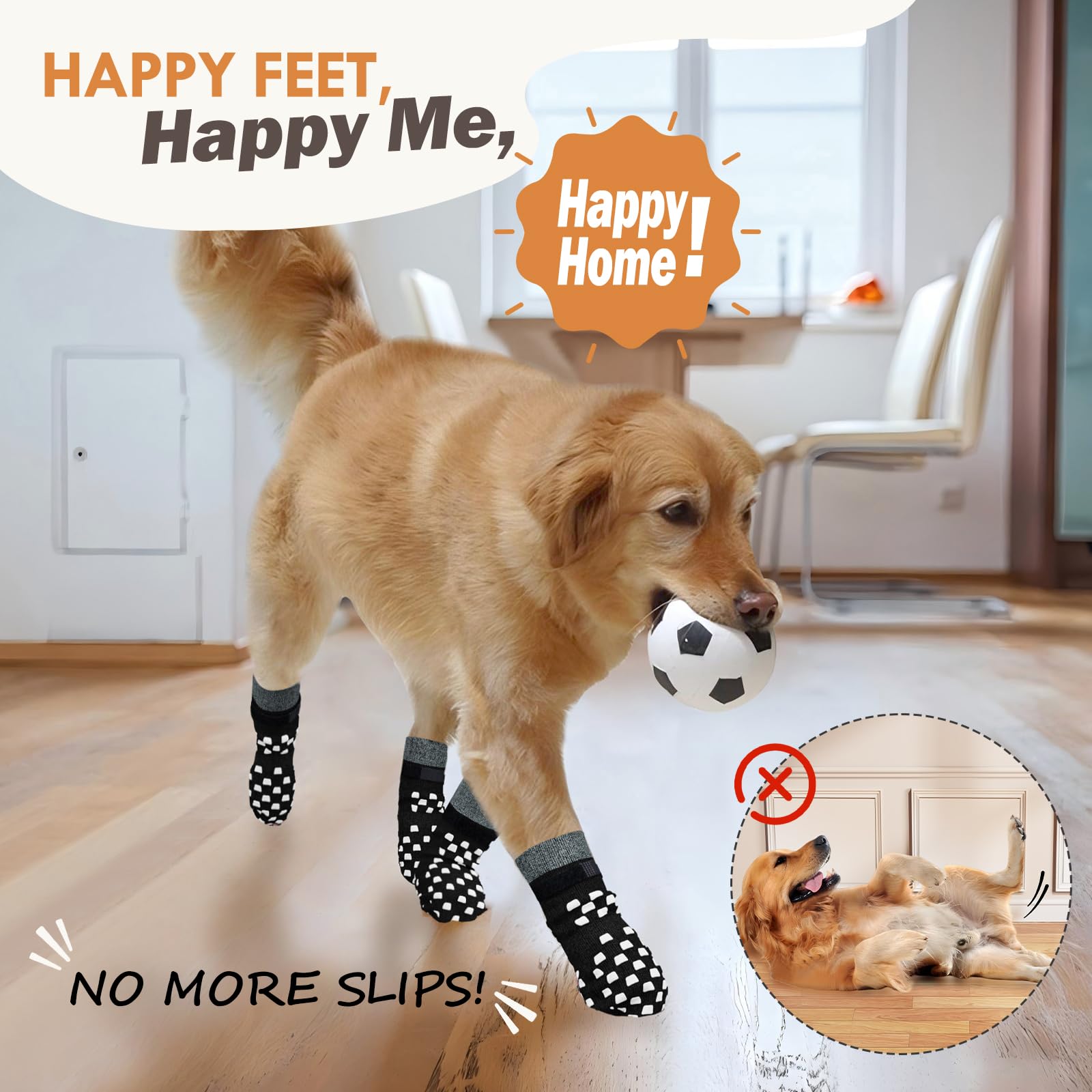 AIEDOULER dog socks shown from a side angle to display their shape.