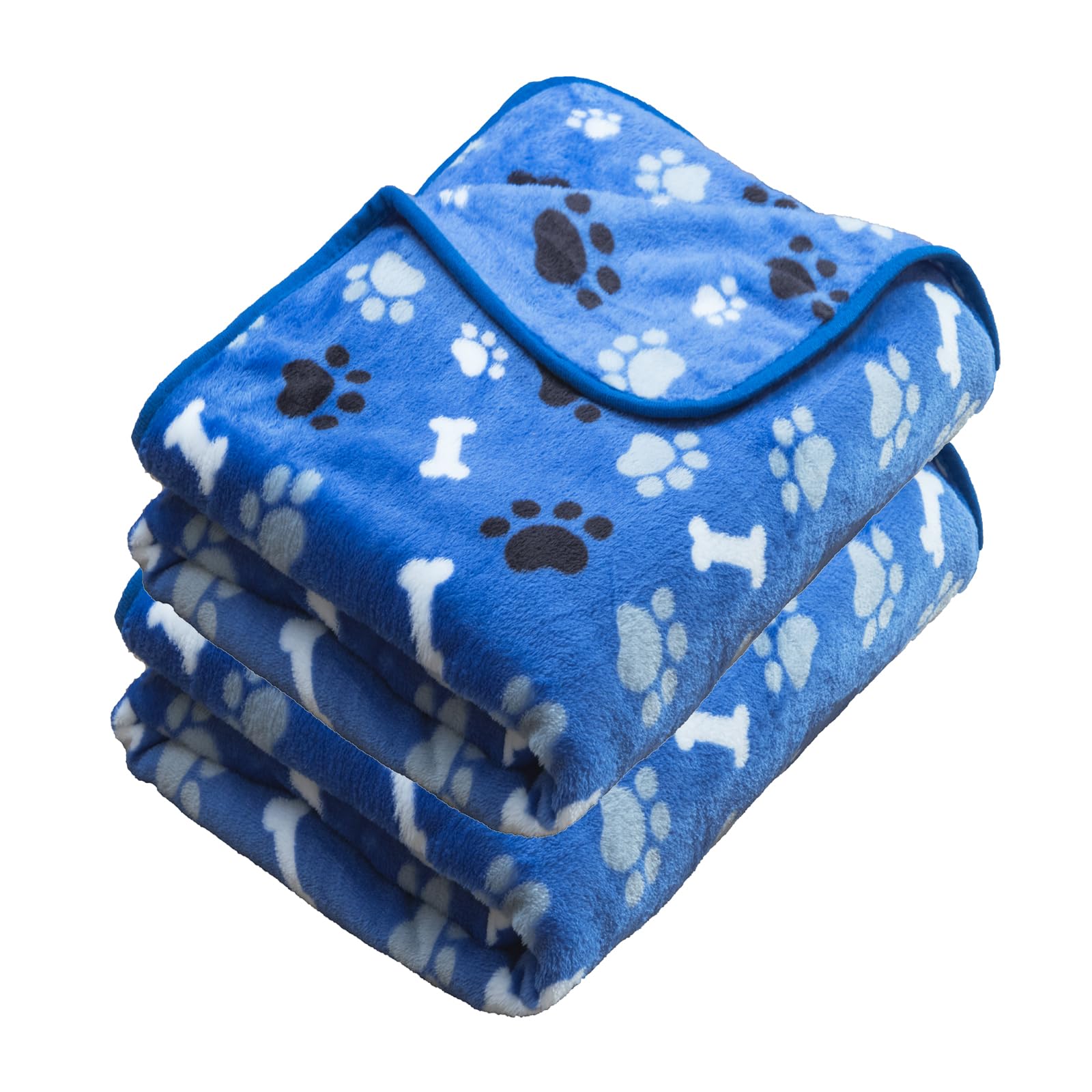 AIWEK dog blanket shown from the front in blue.