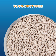 All-Absorb cat litter pellets with a focus on the zeolite mineral.