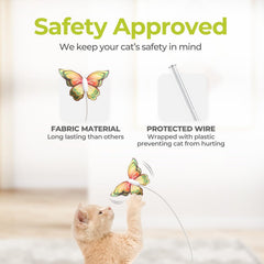 ALL FOR PAWS cat toy showing the motion-sensing play feature.