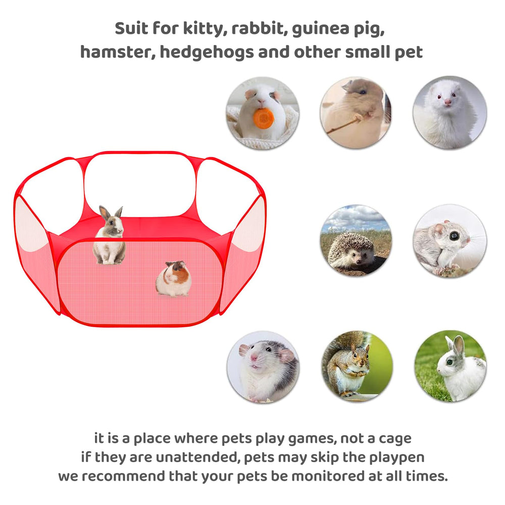 Amakunft small animal playpen folded flat for storage.