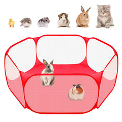 Amakunft small animal playpen shown open from the front.