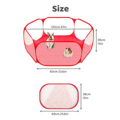 Amakunft small animal playpen shown with a small pet inside.