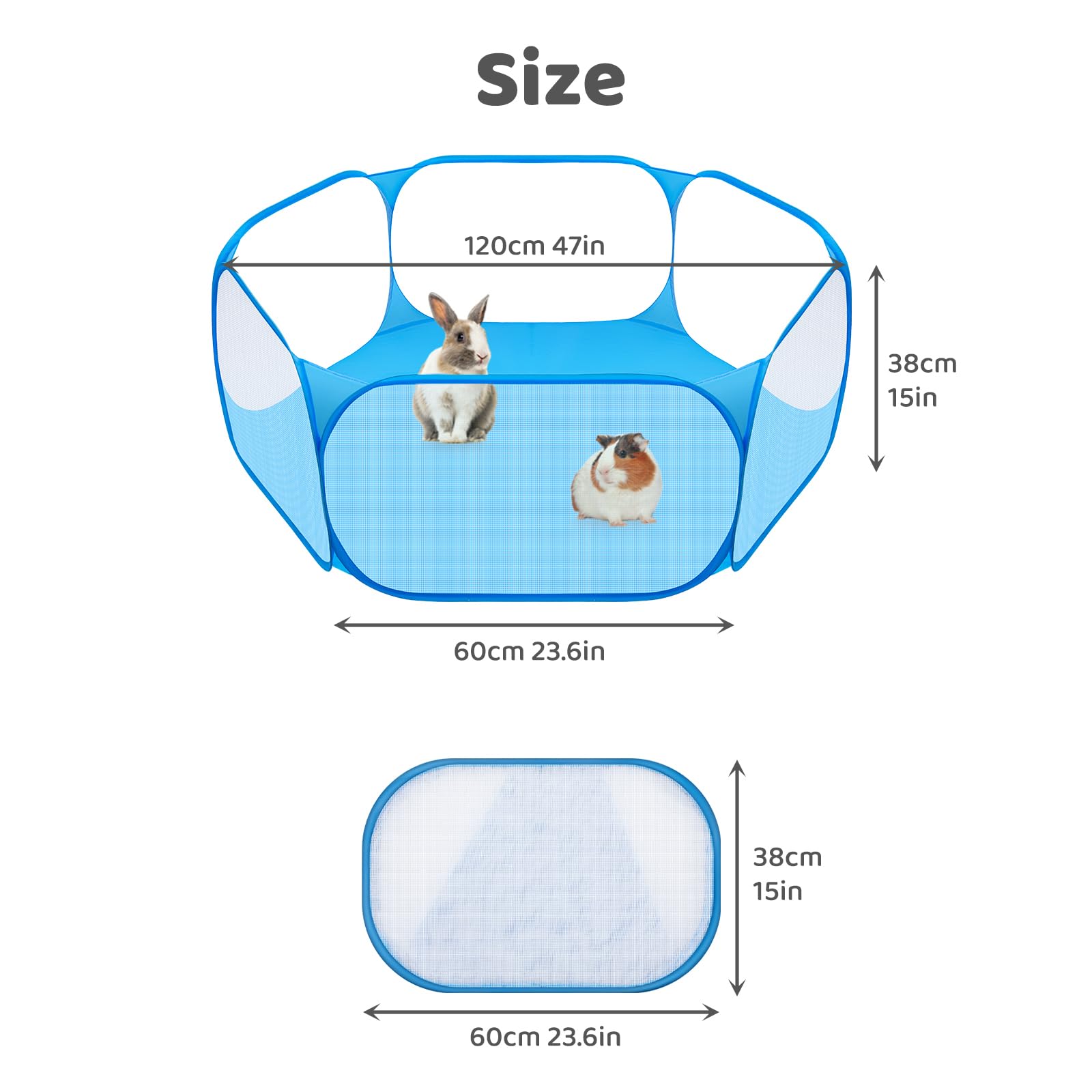 Amakunft small animal playpen shown in use by a small pet.