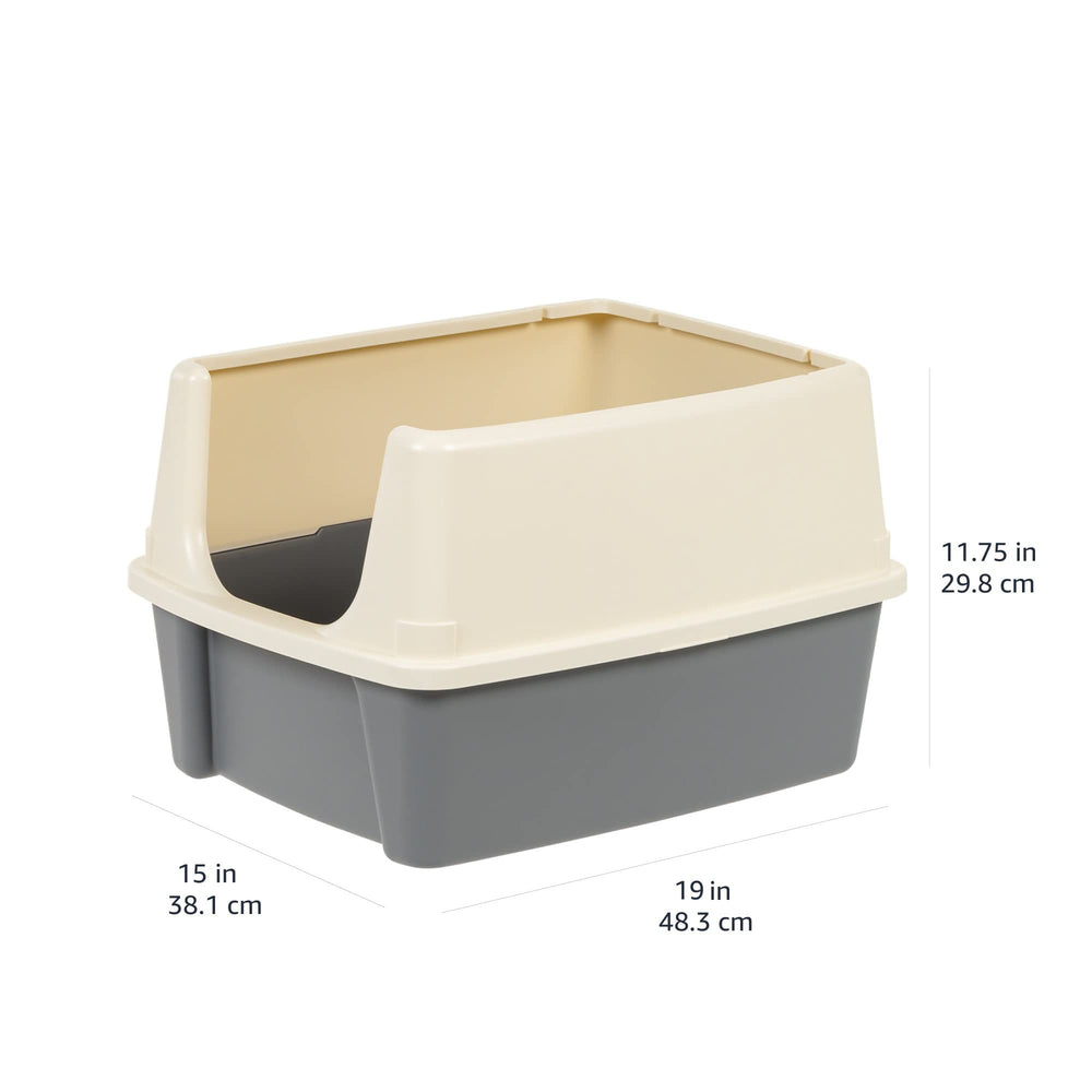 Amazon Basics cat litter box scoop shown in close-up.