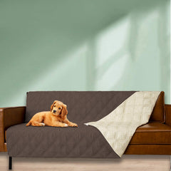 Ameritex Dog Bed Cover Pet Blanket viewed from the side on a dog bed.
