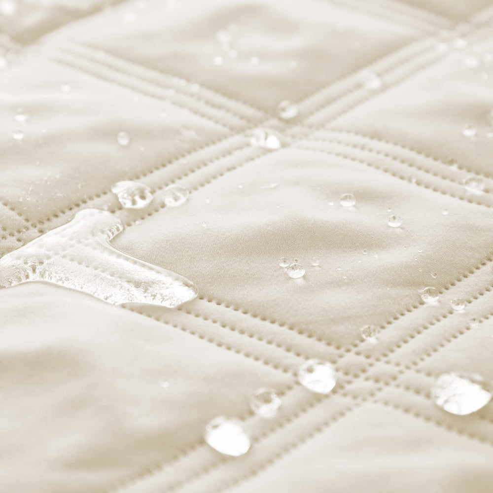 Ameritex dog bed cover close-up showing the quilted fabric layers.