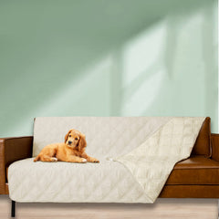 Ameritex dog bed cover showing its waterproof surface.