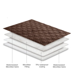 Ameritex dog blanket covering a sofa for shared time with a pet.