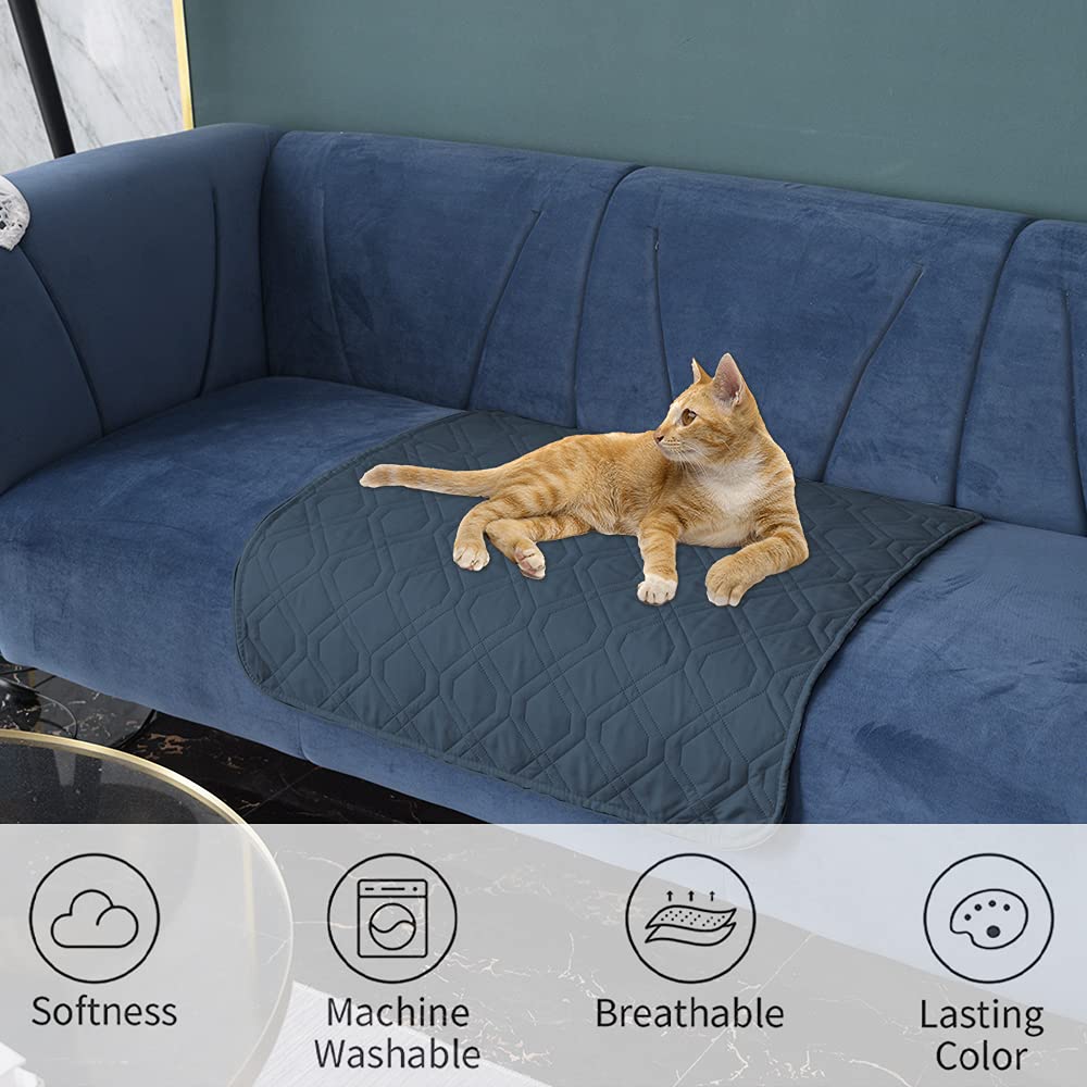 Ameritex furniture blanket placed across a bed.