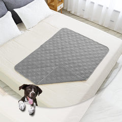 Ameritex Waterproof Blanket covering a sofa for shared time with a pet.