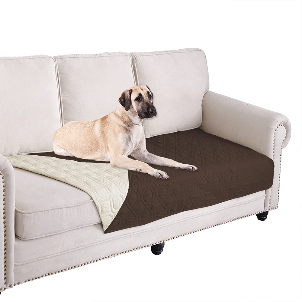 Ameritex waterproof dog blanket shown from the front as a furniture cover.