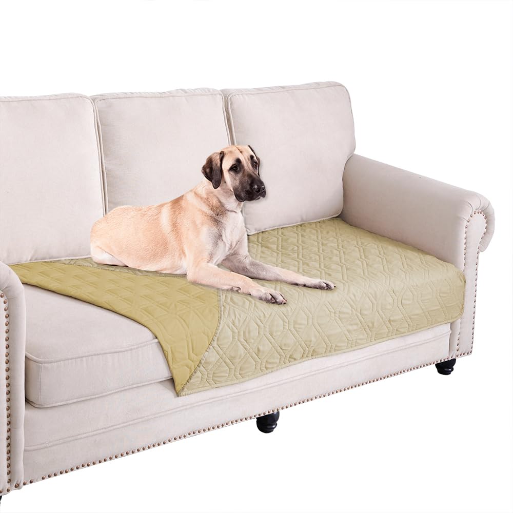 Ameritex waterproof dog bed blanket shown from the front.