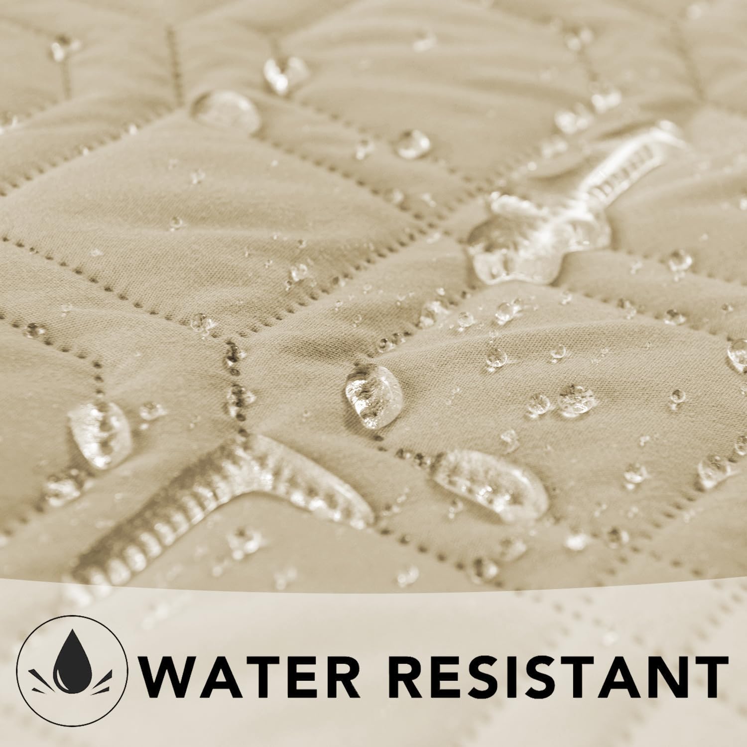 Ameritex waterproof dog bed blanket microfiber surface shown close up.