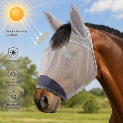 Animal-Gifts horse fly mask shown from a side angle.