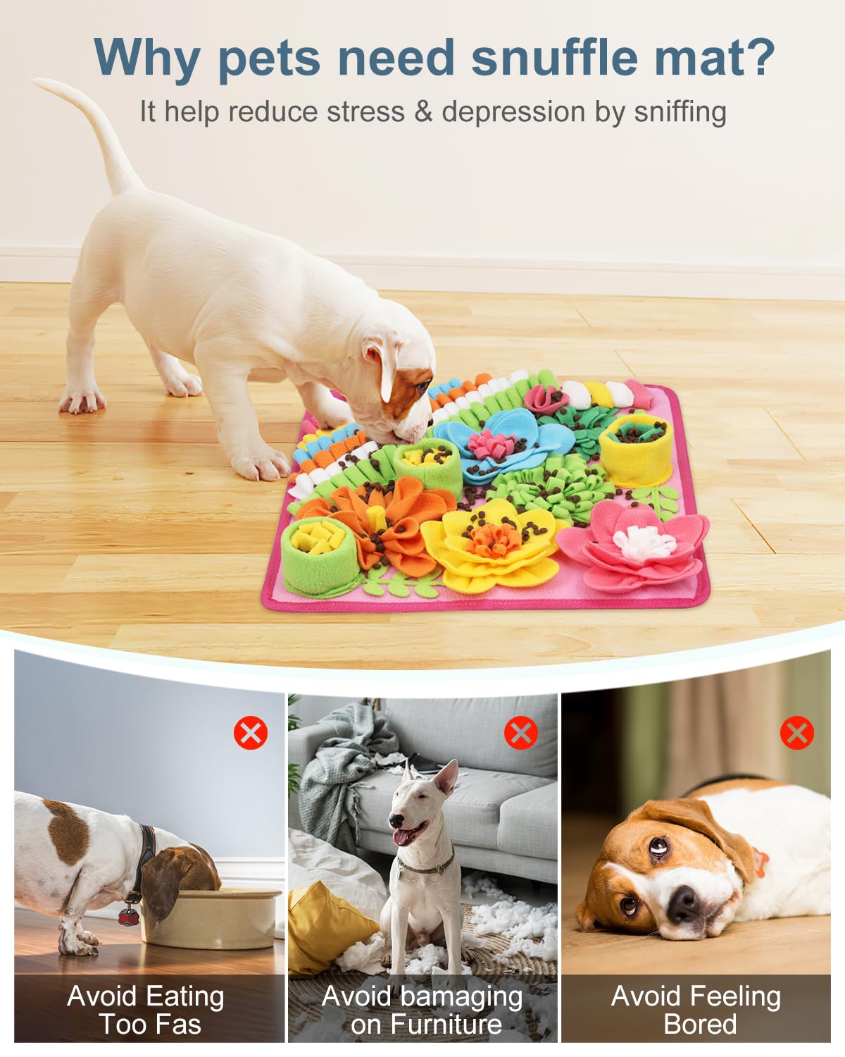 Ankilo snuffle mat folded for portable storage.