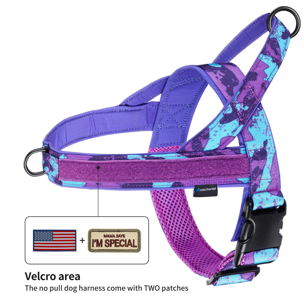 Annchwool dog harness close-up showing its padded inner section.