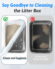 ANWA cat litter box liner material shown in a close-up view.