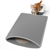 Anywish Cat Litter Mat shown from the front to display its full rectangular shape.