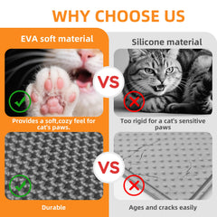 Anywish Cat Litter Mat being rinsed as part of its cleaning routine.