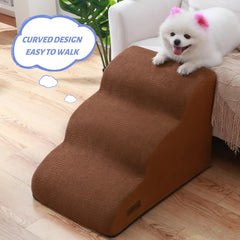 Aodisman dog stairs close-up showing the friction-resistant fabric surface.