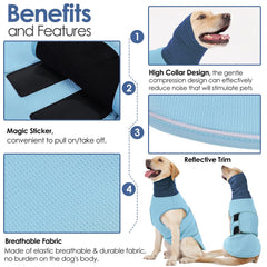 AOFITEE Dog Anxiety Vest breathable mesh fabric shown in close-up.