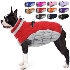 AOFITEE dog coat shown from the front to display its overall jacket design.