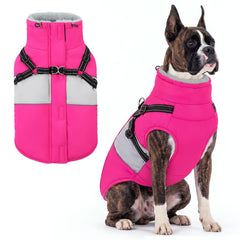 AOFITEE dog coat shown from the front.