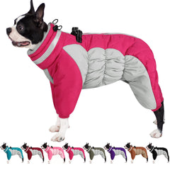 AOFITEE dog coat shown from the front to show its overall shape.