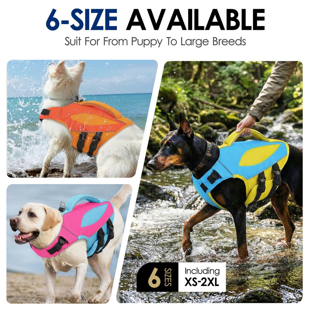 AOFITEE Dog Life Jacket buoyant foam panel detail.
