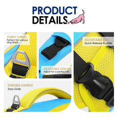 AOFITEE Dog Life Jacket rescue handle shown in detail.