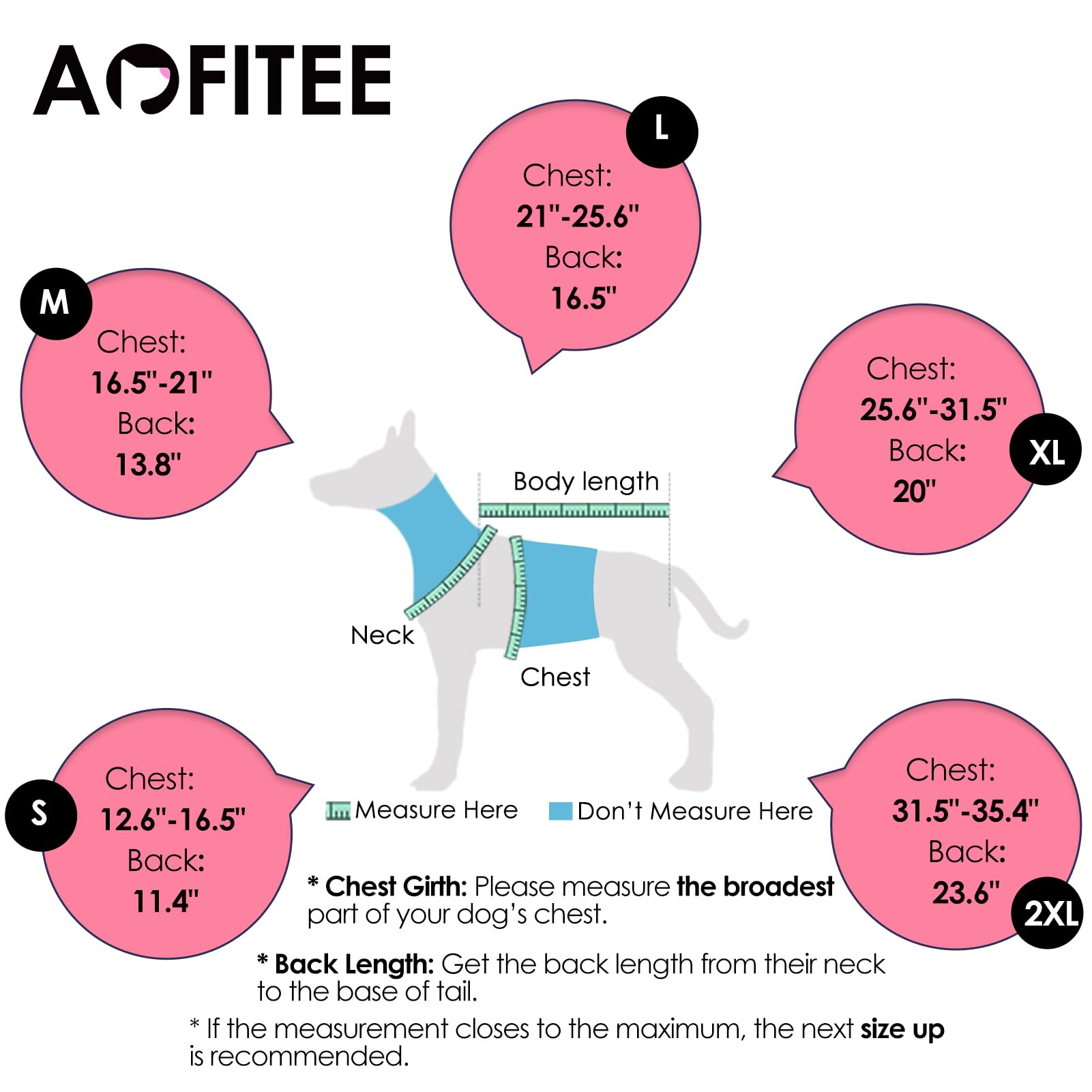 AOFITEE Dog Tuxedo shirt and bandana collar shown as separate pieces.