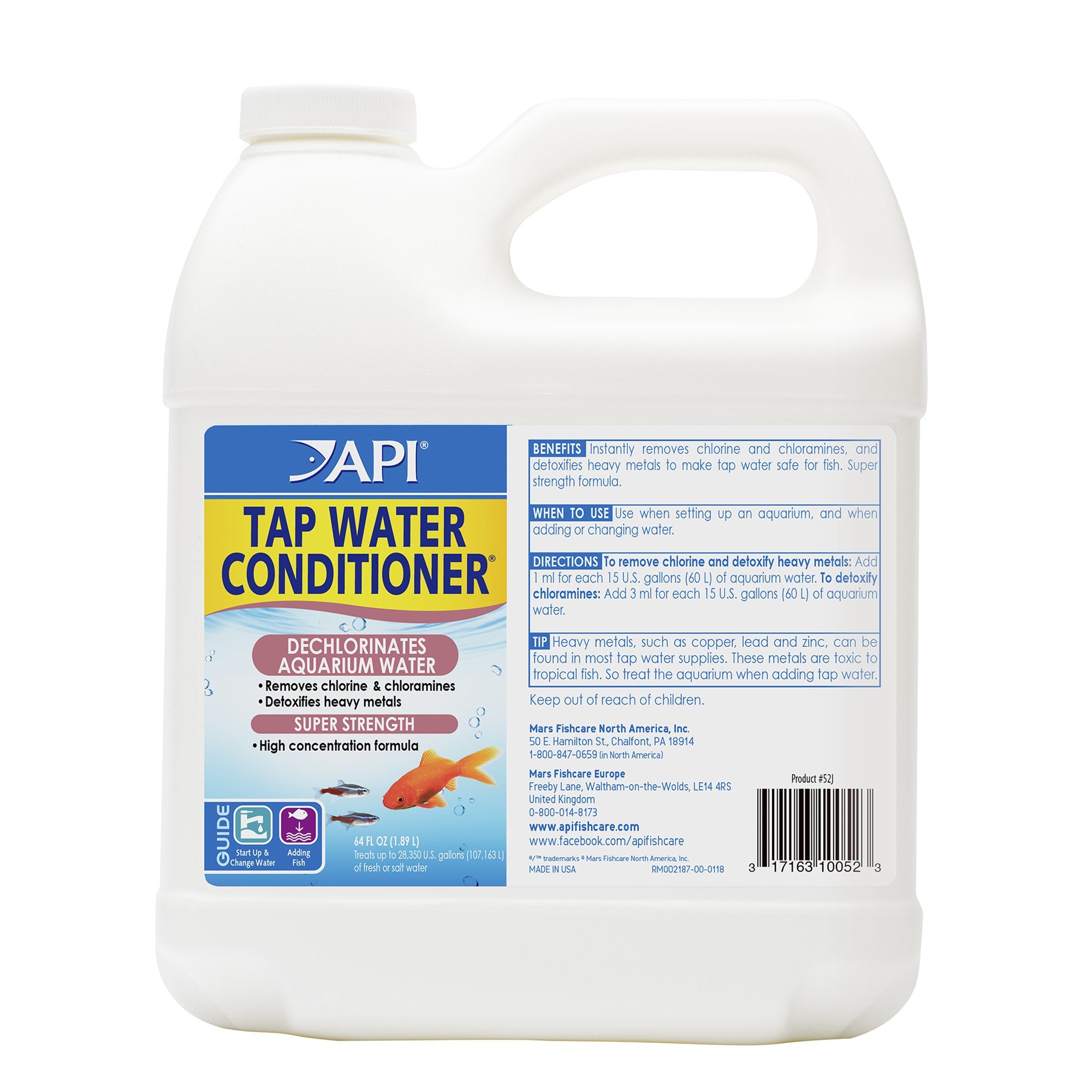 API Tap Water Conditioner bottle shown from the side.