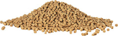 Aqueon Shrimp Pellets Fish Food with a close view of the sinking pellets.