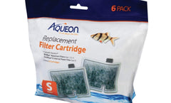 Aqueon Small Filter Cartridge close-up highlighting its bottom key slot.