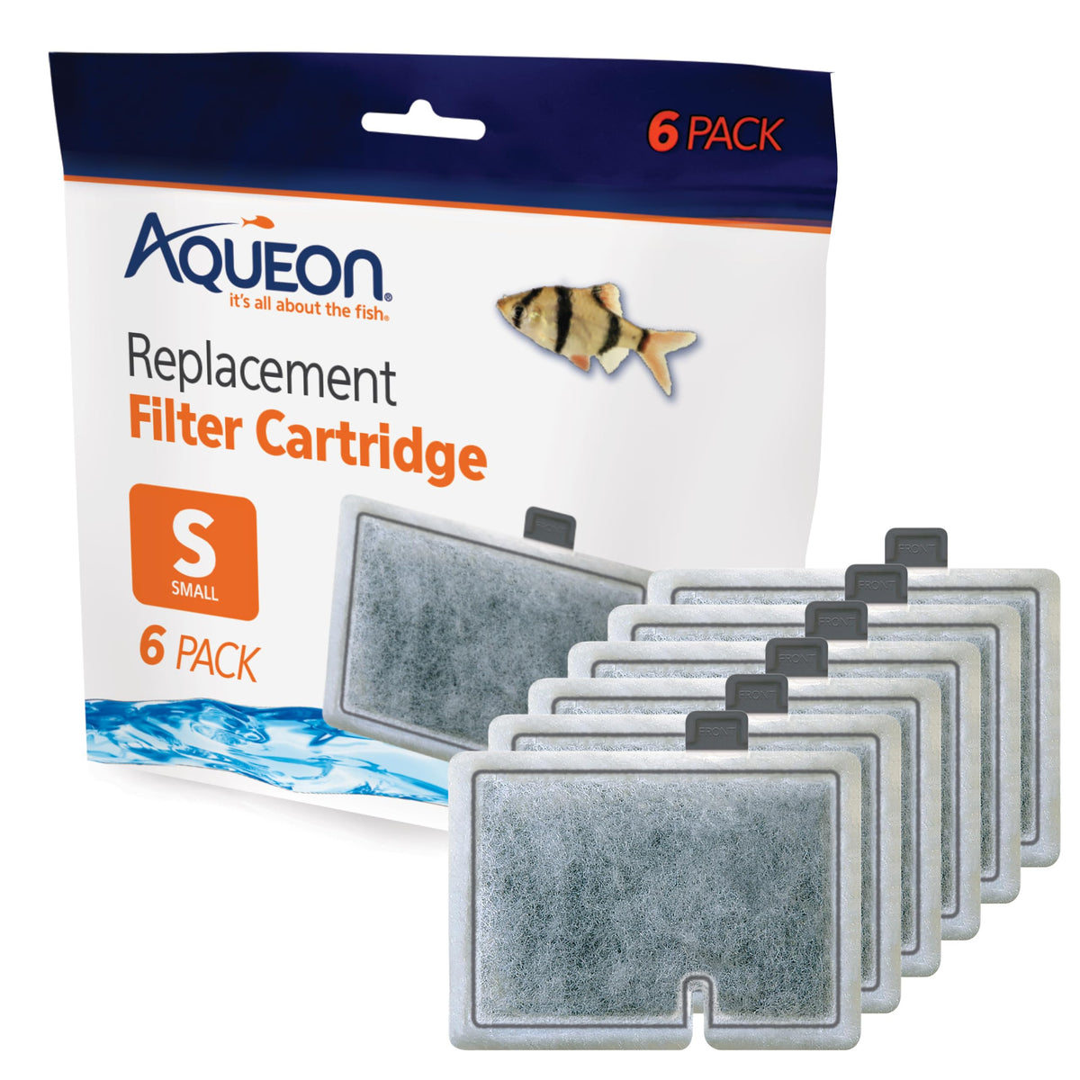 Aqueon Small Replacement Filter Cartridges shown from the front.
