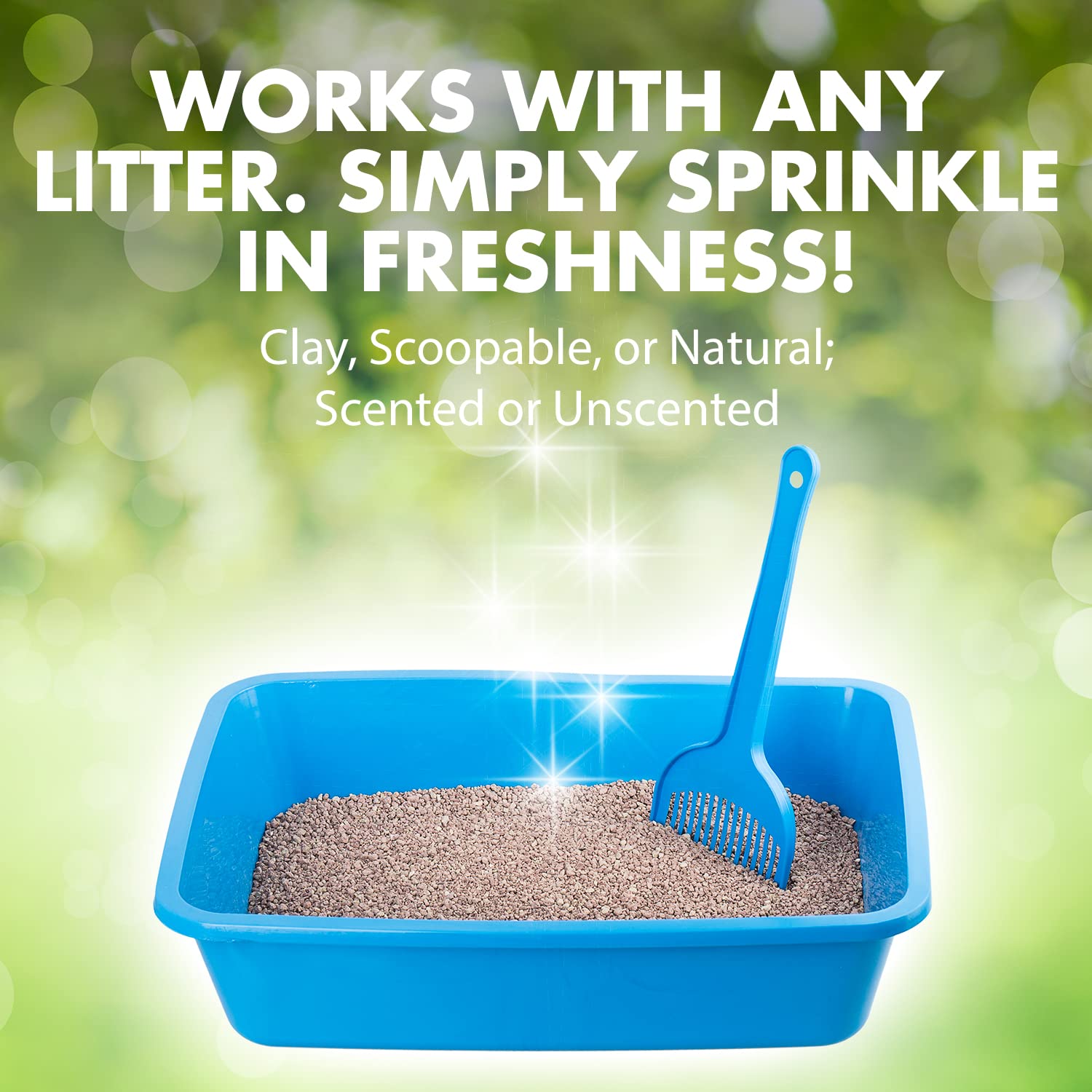 ARM & HAMMER Double Duty cat litter deodorizer six-pack shown together.