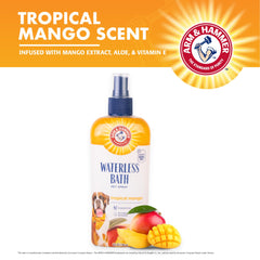 ARM & HAMMER Waterless Dog Shampoo Spray pump bottle detail.