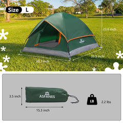 ASFANES foldable pet tent set up as an outdoor camping shelter.