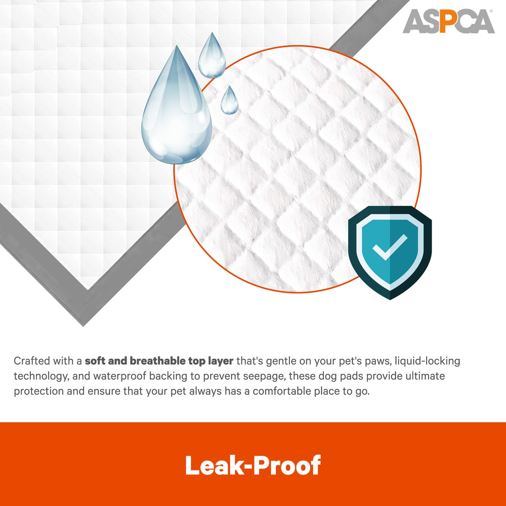 ASPCA Puppy Training Pads pack showing the 100-count quantity.