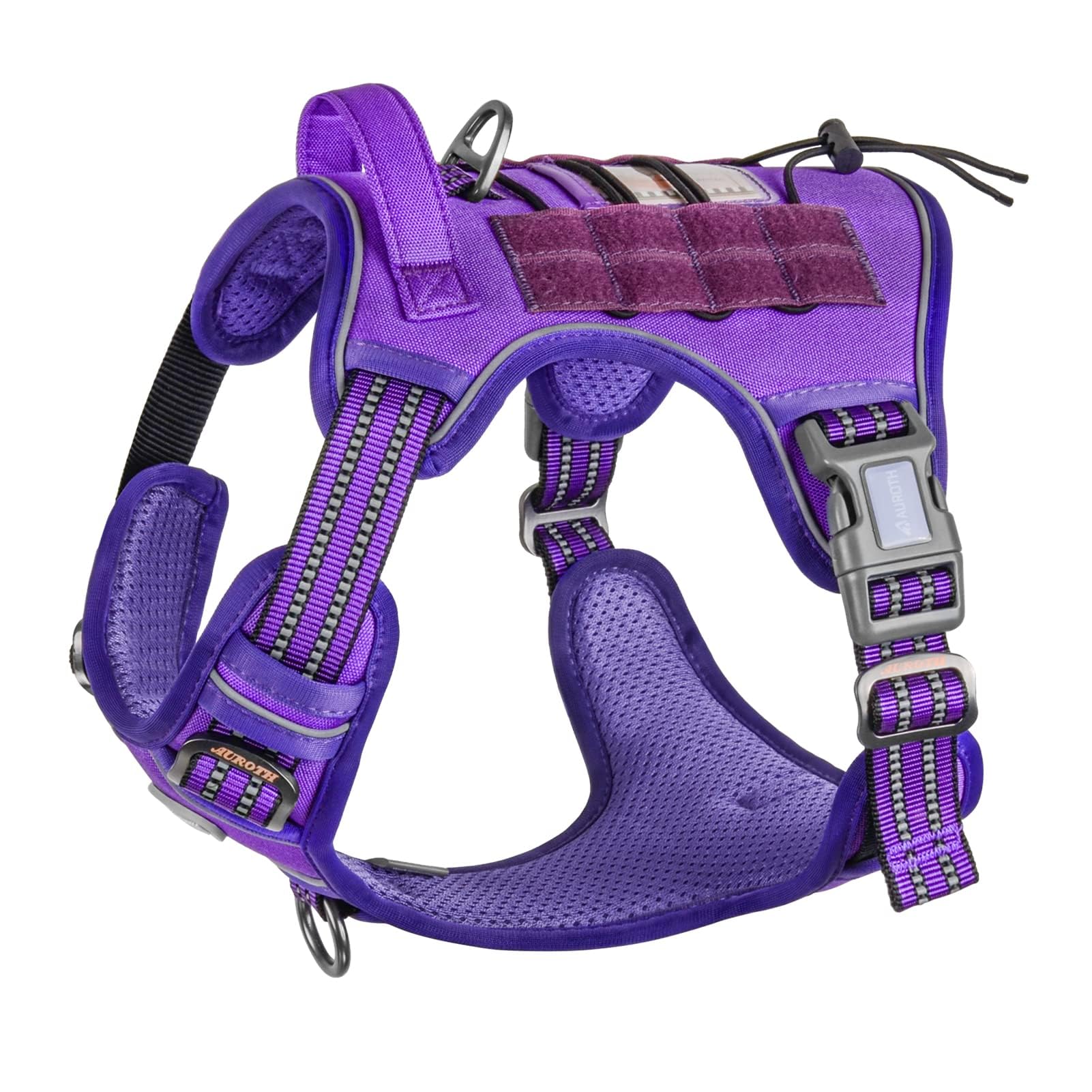 AUROTH dog harness shown from the front as a tactical vest.