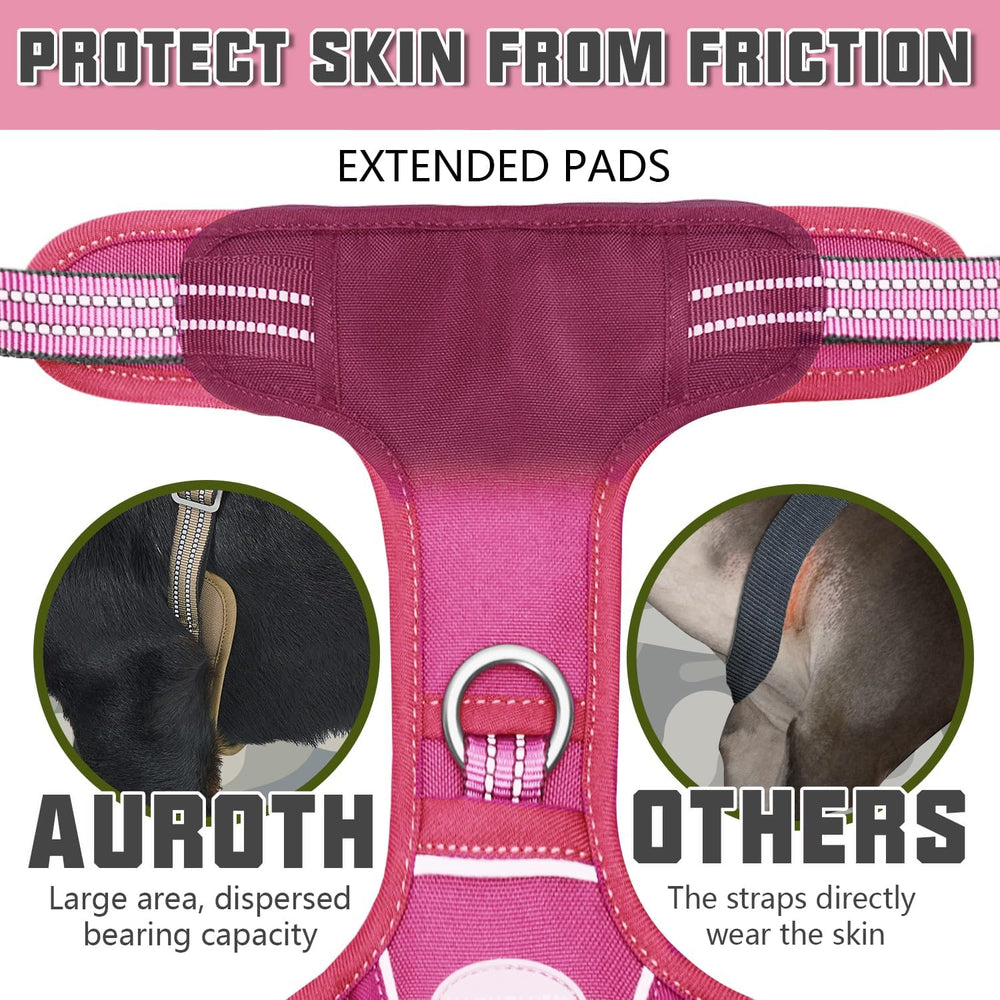 AUROTH Dog Harness side view highlighting the MOLLE strips.