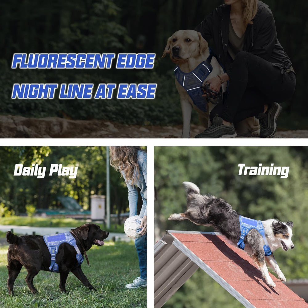 AUROTH Tactical Dog Harness with its control handle visible.