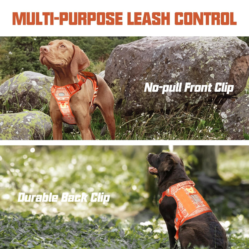 AUROTH Tactical Dog Harness detail showing the top handle for closer control.