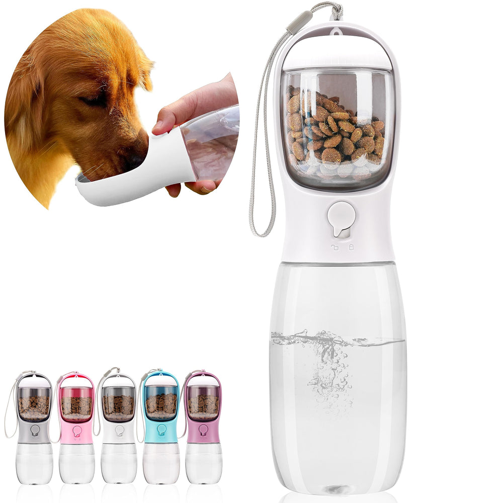 AVELORA dog water bottle shown from the front.