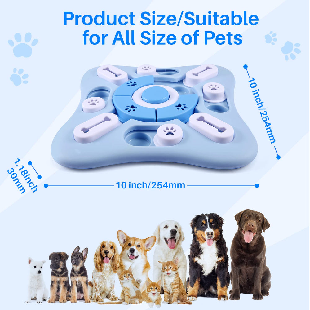 AVOAR dog puzzle toy being used by a dog during treat finding.