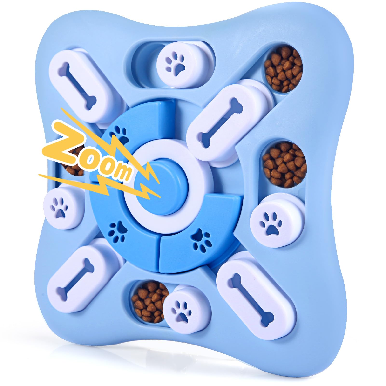 AVOAR dog puzzle toy shown from the front with its built-in sliders.