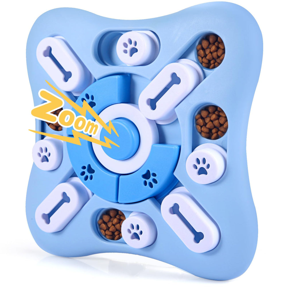 AVOAR dog puzzle toy shown from the front with its built-in sliders.