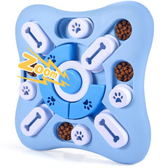 AVOAR dog puzzle toy shown from the front with its built-in sliders.